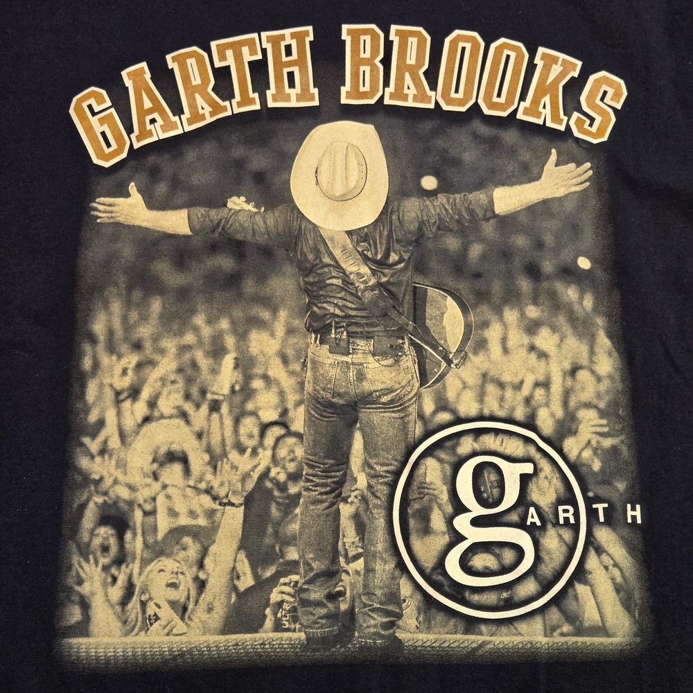 Hanes Black Garth Brooks Graphic Tee